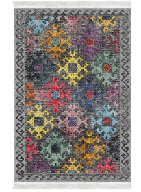 Resim Alanur Home Yıkanabilir Kaymaz Taban 3'lü Yatak Odası Takımı F5008 Iskandinav Renkli 