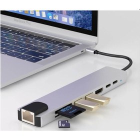 Resim Type C To Ethernet, Hdmi Çoklu Kart Okuyucu 2Xusb 3.0 Hub Usb C (518945865) 