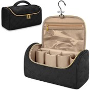 Resim Dayson Airwrap & Saç Kurutma Makinesi için Hafif Seyahat Organizatör Kılıfı - 4 Maşa, 2 Düzleştirme Fırçası, Volumize Edici Fırça Sığar - Fermuarlı Dayanıklı Polyester, Kamuflaj İç Yüzey, Altın Ayrıntılı Siyah, Saç Kurutma Makinesi Seyahat Çantası, Şık Aksesuar Saklama 
