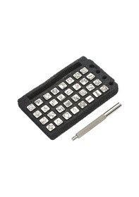 Resim Ximistore9 32 Parça Hint Desenli Deri Baskı Seti - Kaymaz Tutma Yeri İle Dayanıklı Çelik Malzeme 