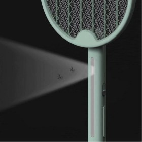 Resim Tenis Raketi Tipi Masaüstü Olabilen Gece Lambalı Sinek Kovucu,öldürücü Raket ( Lisinya ) 