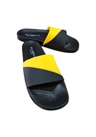 Resim Fly Soft S263.071 Erkek Havuz - Plaj Ve Günlük Terlik Siyah / Sarı Siyah 