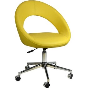 Resim Mobilyakeyfi Bürocci Miranda Metal Ayaklı Çalışma Koltuğu-Sarı-2222K0113 