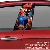 Resim Fresh Kahraman Boyacı Renkli Baskılı Folyo Kaplama - 2li Kapı Direkleri Için Sticker Modifiye 