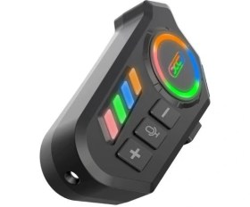 Resim Xo BE56 Renkli LED Aydınlatmalı Kask Kulaklıkları - Bluetooth Motosiklet Kulaklığı 