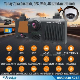 Resim Navistar Servis Mevzuatına Uygun 3 Kameralı Monitör Çıkışlı 4G Gp 