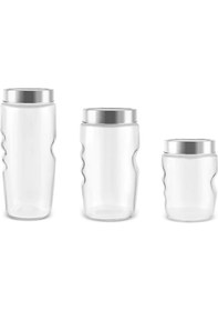 Resim Karaca Sunset 3'lü Cam Saklama Kabı Şeffaf 