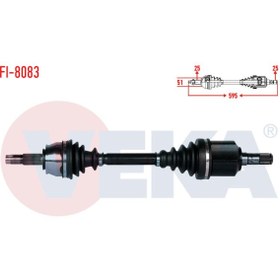 Resim Genel Markalar Komple Aks Sol On Fıat Lınea (323) 1.3 Mjt Euro 5 M-t Uzunluk 595mm 2013- 