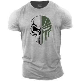 Resim Snapbuyerkek Dijital Kafatası Baskılı Spor Tişört - Çabuk Kuruyan Nefes Alabilir Kısa Kollumavi Mavi 