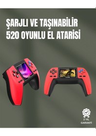 Resim Ceylan Adam P5 Gamepad Retro Konsol Nostaljik Oyun Deneyimi, 520 Klasik Oyun Seçeneği 