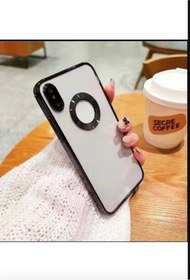 Resim Tria Iphone X / Xs Uyumlu Elektroliz Logo Detaylı Kenarları Renkli Kamera Lens Korumalı Telefon Kılıfı 