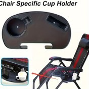 Resim Zero-Gravity Sandalye Bardak Tutucu ve Telefon Yuvası - Katlanabilir Plastik Tasarım, Güvenli Kelepçe ile Kamp, Plaj, Bahçe Şezlongları için - Hareketli Cep İçerir, Tüm Mevsimlerde Kullanım, Kompakt Aksesuar, Sağlam Yapı, Hafif Kamp Ekipmanı (Siyah), Plaj Aksesuarı 