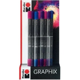 Resim Marabu Aqua Pen Graphix Set 24 Adet 