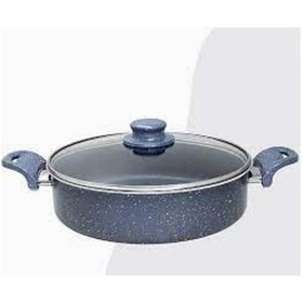 Resim Dora 28 CM Gri Granit Basık Tencere 