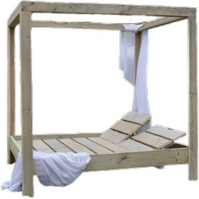 Resim Bamena Wood Carel Şezlong 