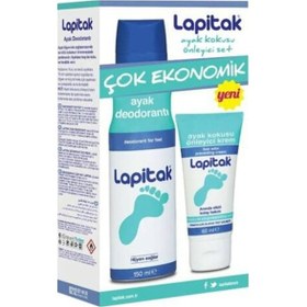 Resim Lapitak Ayak Deodorantı 150 ML + Ayak Kokusu Önleyici Krem 60 ML 