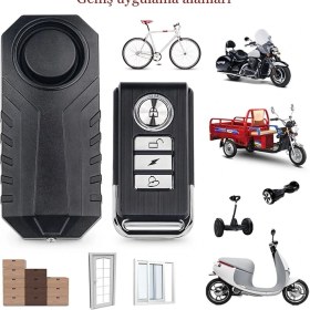 Resim Inters Tech Motosikletler Bisiklet Evler Için Kablosuz Anti-Hırsızlık Su Geçirmez Kablosuz Uzaktan Kumanda Alarm 