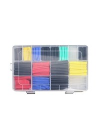 Resim Suofeng 580 Parça Renkli Isıyla Küçülen Eva Tüpler, Yüksek Sıcaklık Ve Voltaj Dirençli Kablo Koruma Seti 