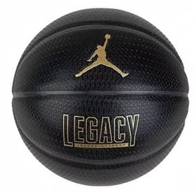 Resim Nike Jordan Legacy 2.0 8P Deflated Black-Black-Black-Metallı Basketbol Topu Siyah 