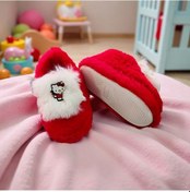 Resim Hello Kitty Kız Çocuk Panduf Kreş Ev Ayakkabısı Kırmızı 