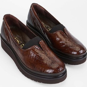 Resim Tamer Tanca Kadın Hakiki Deri Kahverengi Casual Ayakkabı 824 012 Bn Ayk Sk23/24 Kahve Kroko Kahverengi 
