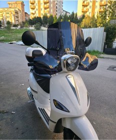 Resim Motocam Rks Neon 125 Ön Cam 2023-2026 Model 45cm Siyah Renkli 4mm Elcikli Aparatsız 