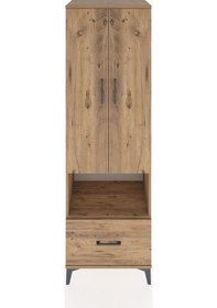 Resim Hyperion Dolap 3 Raflı Tek Çekmeceli Tek Askılı 60x44x195 Çam... Çam 