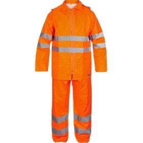 Resim Izrasa Imperteks Reflektörlü Yağmurluk Takım Turuncu 