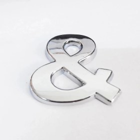 Resim Belle Fusion Mey Ithalat® Cemax & Işareti 3,75 cm Krom Yapışkanlı 