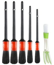 Resim Alfa Life Marketing Araba Temizlik Detay Fırçası 5+1 Set 