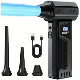 Resim Willowhaven Siyah 110.000 Rpm Kablosuz El Fanı - Usb Şarjlı, Dijital Ekranlı, Hızlı Ve Pratik 