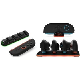 Resim Nintendo Switch 2 Joy-con 4'lü Şarj İstasyonu Led Göstergeli Dobe-tns31114 