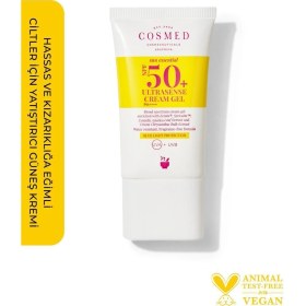 Resim Cosmed Hassas ve Kızarıklığa Eğilimli Ciltler için SPF50+ Yatıştırıcı Güneş Kremi - Ultrasense Cream Gel SPF50+ - 40 ml 