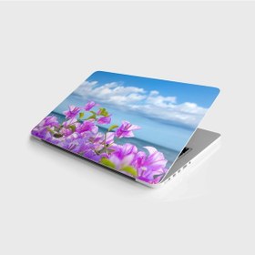 Resim Laptop Sticker Bilgisayar Notebook Pc Kaplama Etiketi Pembe Çiçek 