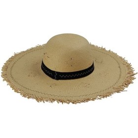 Resim Kadın Geniş Kenarlı Hasır Şapka 6101 