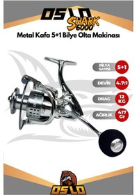 Resim Oslo Viking 180cm 30-180gr Shark 6000 Tekne Olta Seti Standart 
