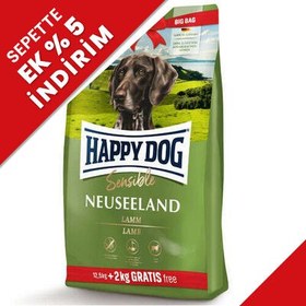 Resim Happy Dog Neuseeland Kuzu Etli Köpek Maması 12,5 + 2 Kg (Toplam 14,5 Kg) 