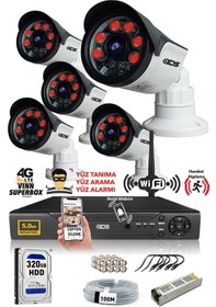 Resim IDS DS-2015HD-SET5-ARRAY 5 Kameralı 1080P Full HD 5 MP Sony Lensli Kamera Seti - 2015 