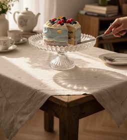 Resim Bereketli Store Brasilia Ayaklı Kek Standı – Cam Ayaklı Pasta ve Kek Sunum Standı, Şık Servis 