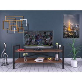 Resim Genel Markalar Isabella Metal Tv Sehpası Ceviz 