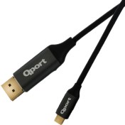 Resim Qport Q-THD Type-C To Display Port 4K 60Hz Kablo 2 m 