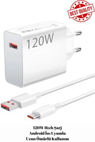 Resim teknotrust Güçlendirilmiş Xiaomi Reeder Poco Redmi Samsung Oppo Iphone/Uyumlu 120w Hızlı Şarj Cihazı 120watt 