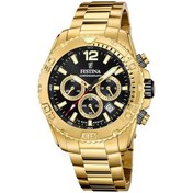 Resim Festına F20684/4 Tımeless Chronograph Erkek Kol Saati Altın 