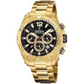 Resim Festına F20684/4 Tımeless Chronograph Erkek Kol Saati Altın 