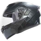 Resim Rhkc 902 Çene Açılır Vizörlü Kask Karbon Gri 