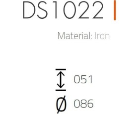 Resim System 1022 Kapı Önü Ağırlıklı Kapı Stoperi Antik (1.8 Kg) Çap 8.6 Cm 