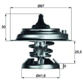 Resim Genel Markalar TERMOSTAT 75 C MERCEDES OM601 OM602 OM603 W124 W202 W210 W461 GNZRZ 