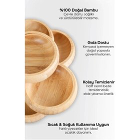 Resim 3'lü Çerezlik Seti Açık Gri 