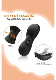 Resim 2 Adet Yapışkanlı Kablo Toparlayıcı Siyah 