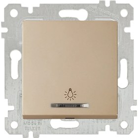 Resim Mutlusan Rita Mekanizmalı Tuş Işıklı Çağırma (220V) (Vidalı) Dore 